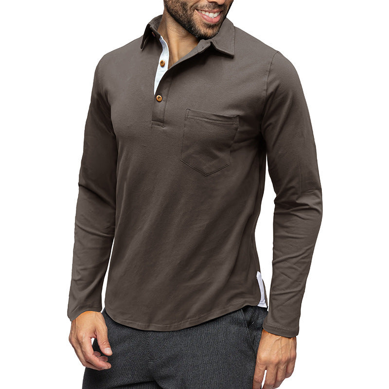 retro lapel long-sleeved top, view 10 - MRSLM