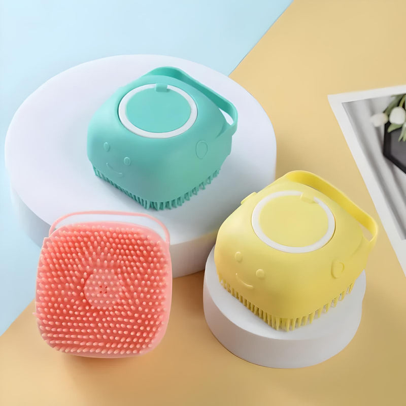 pet shampoo massager brush, view 5 - MRSLM