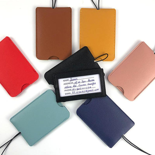 PU leather luggage tags - MRSLM