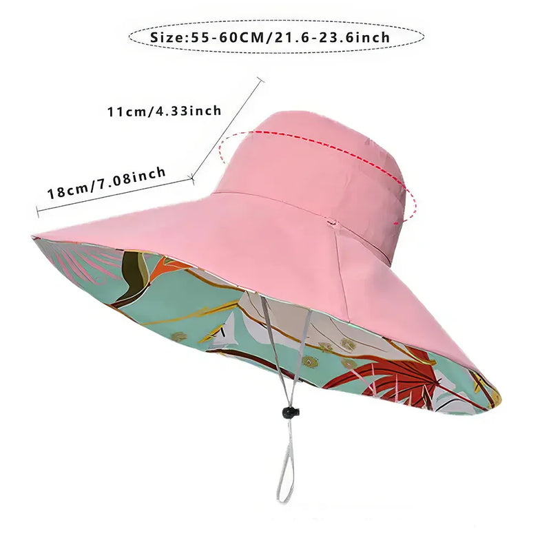 Large brim women's sun hat, view 11 - MRSLM