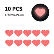 reflective heart-shaped stickers, view 4 - MRSLM