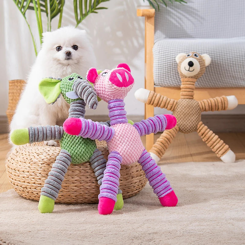 cute animal plush puzzle toy, view 7 - MRSLM
