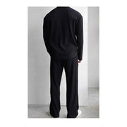 men's button shirt and trousers set, view 4 - MRSLM