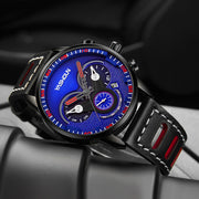 men's three-eye chronograph quartz watch, view 2 - MRSLM