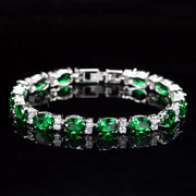 oval zirconia bracelet, view 5 - MRSLM