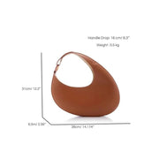 irregular shape hobo shoulder bag, view 10 - MRSLM