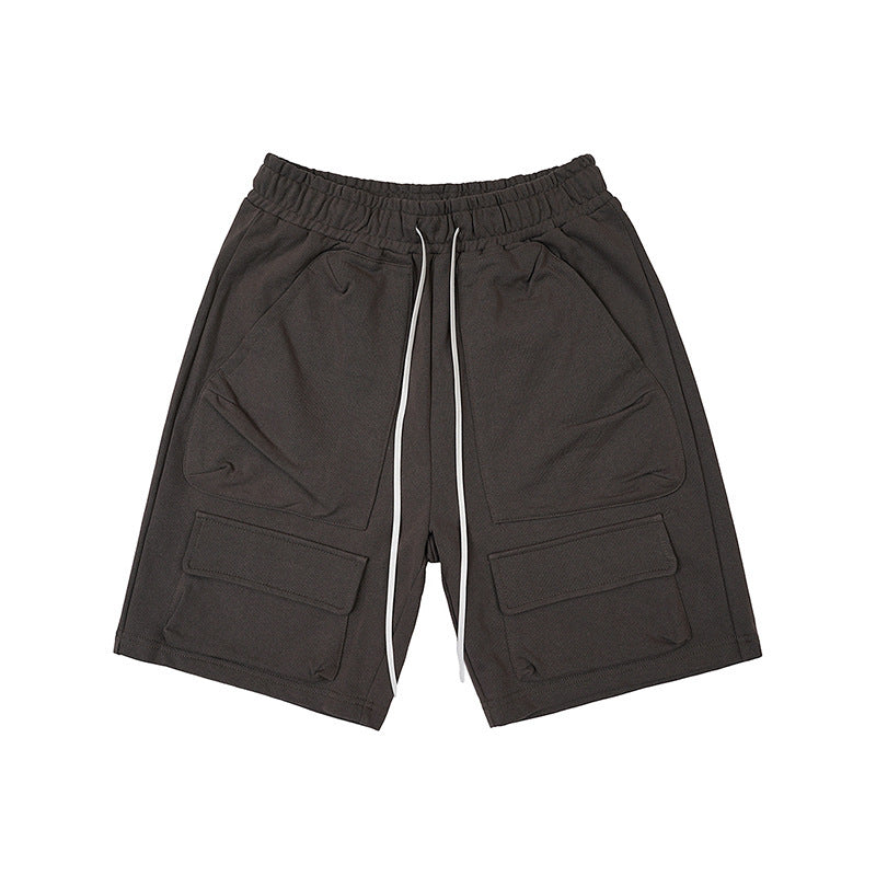 men's multi-pocket workwear shorts, view 3 - MRSLM