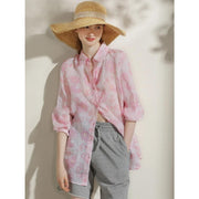 floral ramie blouse, view 5 - MRSLM