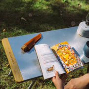 portable bamboo folding table, view 6 - MRSLM
