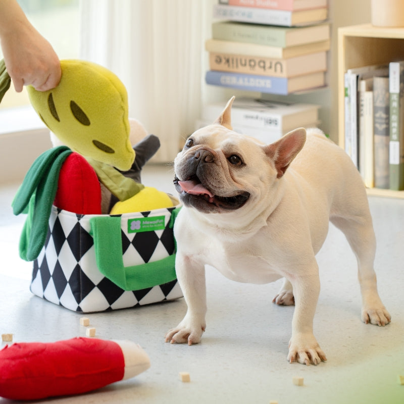 plush dog snuffle toy set, view 4 - MRSLM