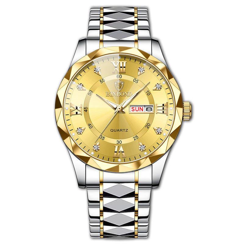 waterproof dual calendar watch, view 24 - MRSLM