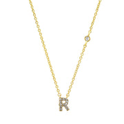 letter pendant necklace, view 20 - MRSLM