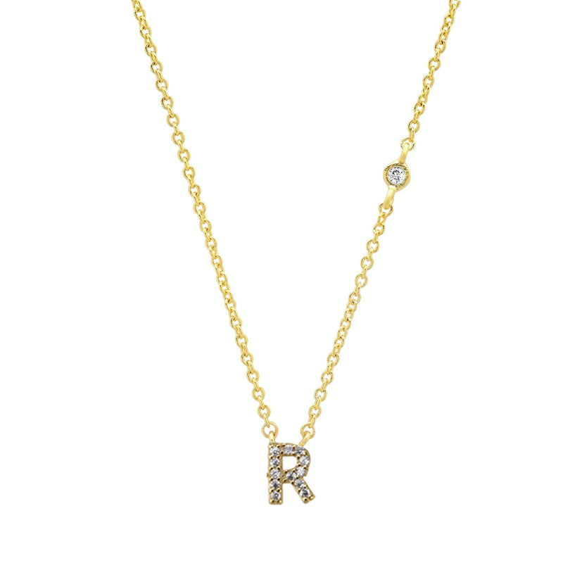 letter pendant necklace, view 20 - MRSLM