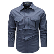 Retro workwear overshirt, view 10 - MRSLM