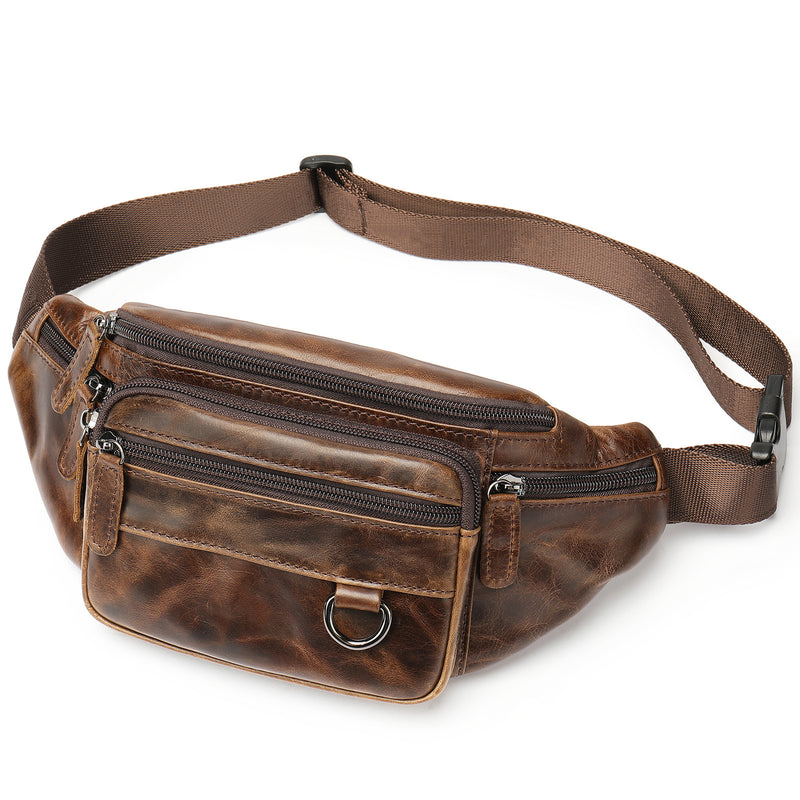 men's leather chest bag, view 6 - MRSLM