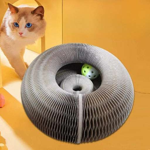 cat scratch board toy with bell - MRSLM
