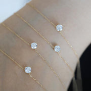 zircon twist collar necklace, view 4 - MRSLM