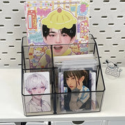 transparent desktop pen holder organizer, view 3 - MRSLM
