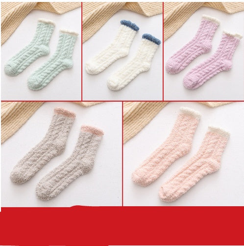 Women's fluffy thermal socks, view 8 - MRSLM