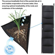 7-pocket vertical hanging garden planter, view 7 - MRSLM