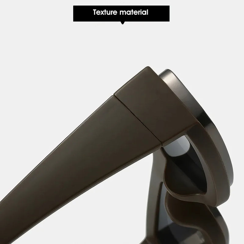 Rectangle punk sunglasses, view 10 - MRSLM