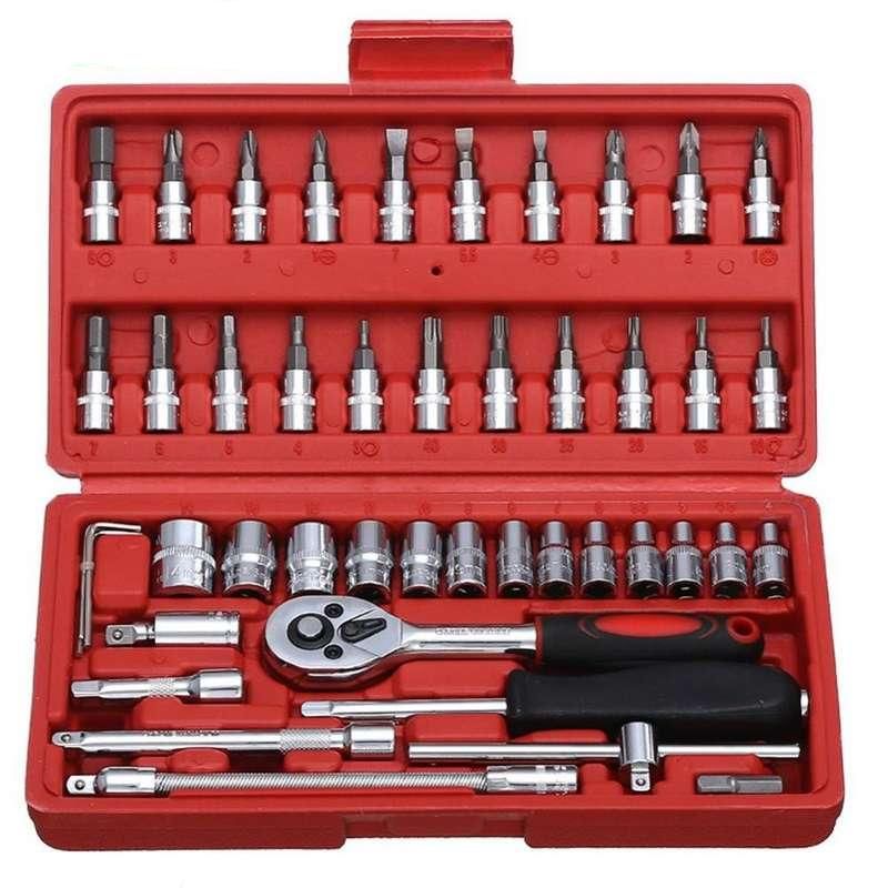 46-piece socket wrench set, view 3 - MRSLM