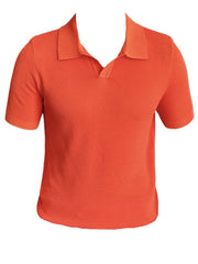 V-neck lapel polo shirt, view 6 - MRSLM