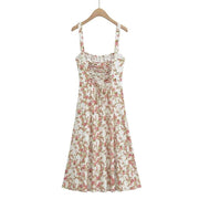 floral print camisole midi dress, view 2 - MRSLM