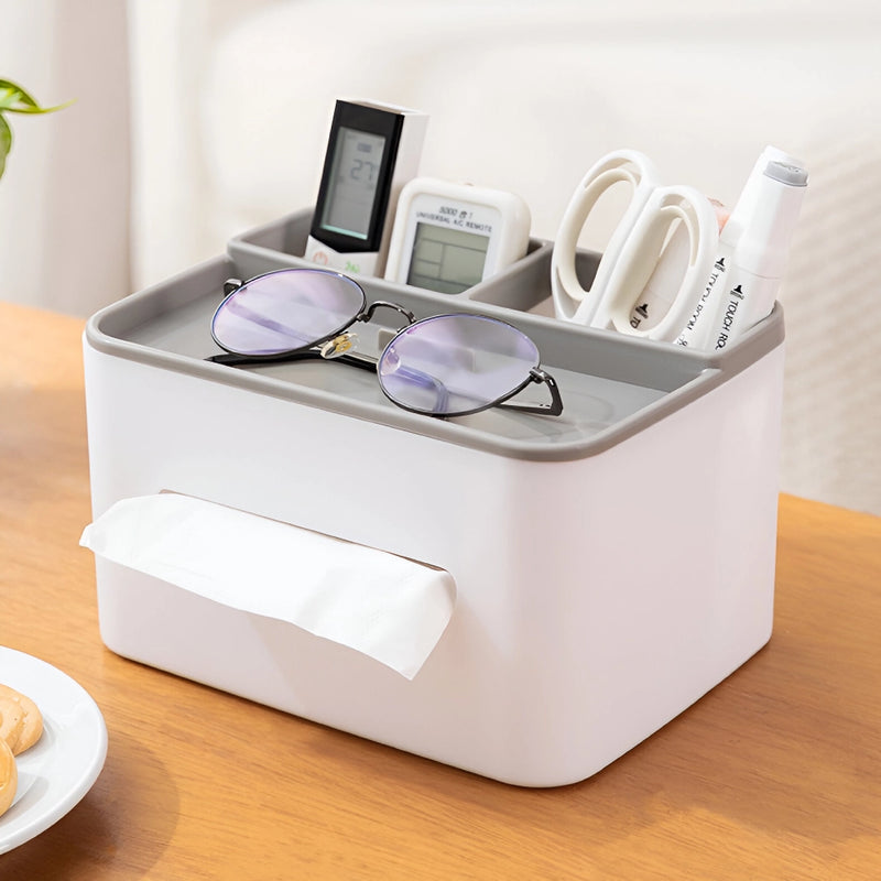 multifunctional tissue box and desk organizer, view 8 - MRSLM