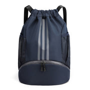 fashionable drawstring travel backpack, view 3 - MRSLM