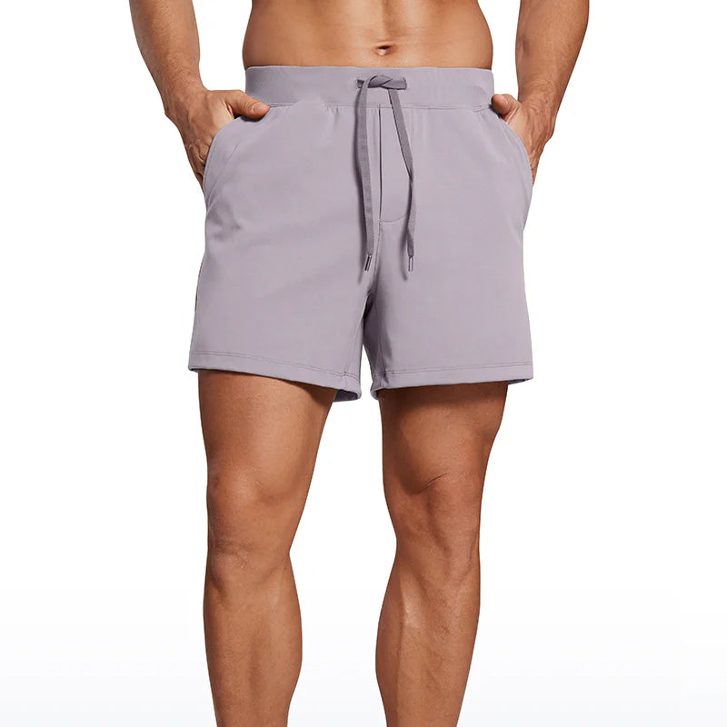 men's 5 inch four-way stretch workout shorts, view 6 - MRSLM
