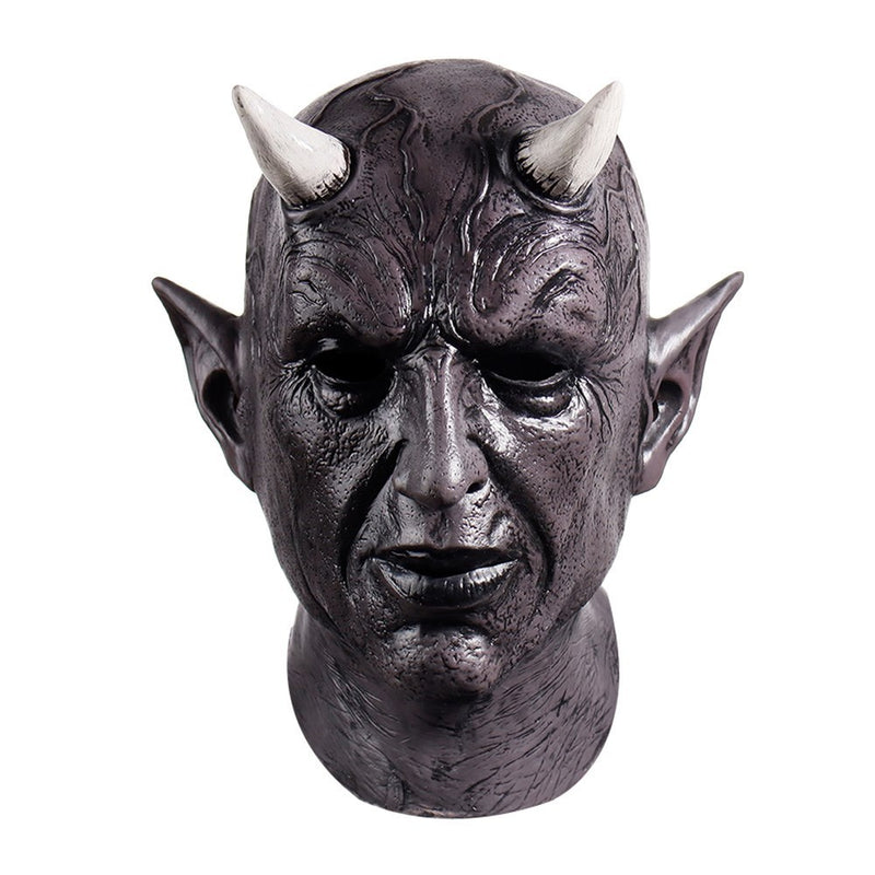 Halloween horn demon latex mask headgear, view 5 - MRSLM