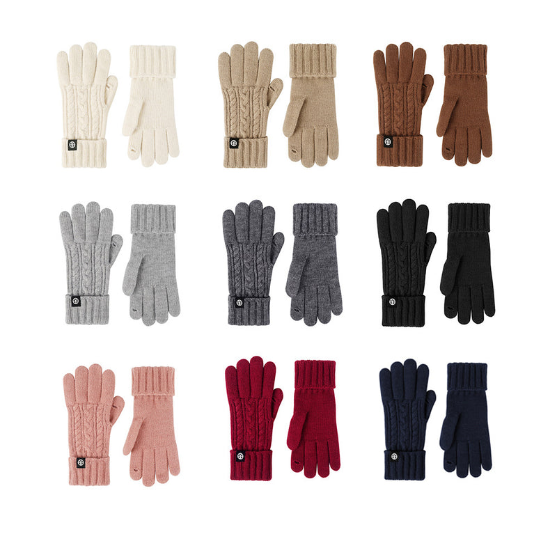Touchscreen knit winter gloves, view 6 - MRSLM