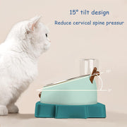 anti-overturning double pet bowl, view 7 - MRSLM
