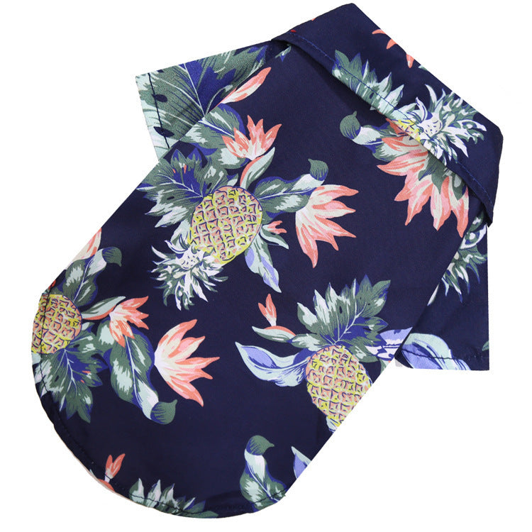hawaiian summer breeze dog t-shirt, view 7 - MRSLM