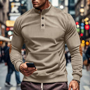 Men's corduroy stand collar sweater, view 9 - MRSLM