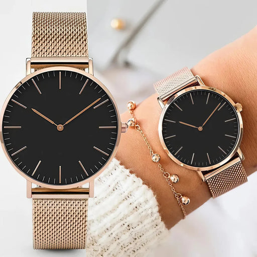Rose gold women's bracelet watch - MRSLM