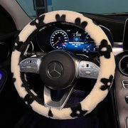 Plush winter car steering wheel cover, view 6 - MRSLM