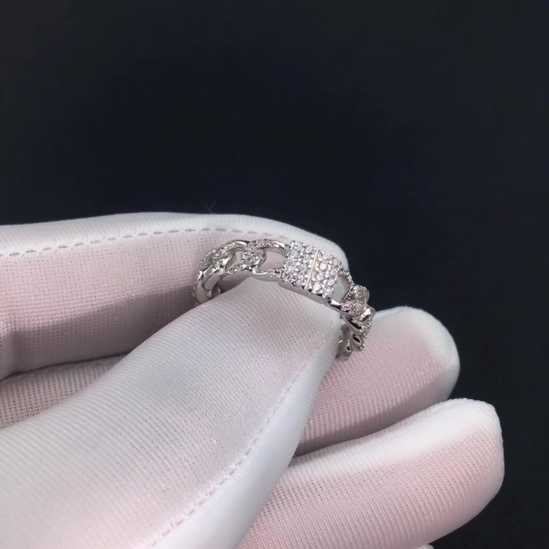 S925 sterling silver chain ring, view 4 - MRSLM