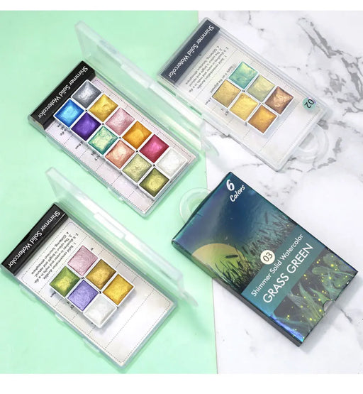 magic shimmer watercolor nail art powder - MRSLM
