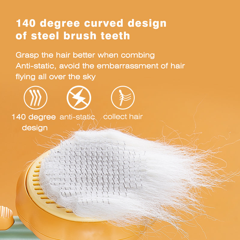 pumpkin pet brush, view 6 - MRSLM