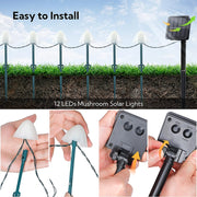solar mushroom lights, view 5 - MRSLM