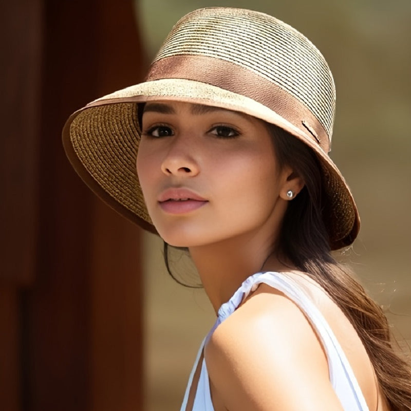 women's big brim summer sun hat - MRSLM