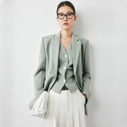 green double breasted blazer - MRSLM