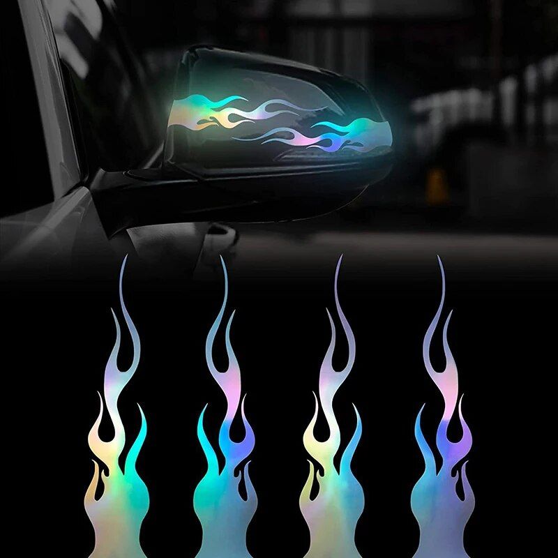 flame design reflective tape for cars and motorcycles, view 8 - MRSLM
