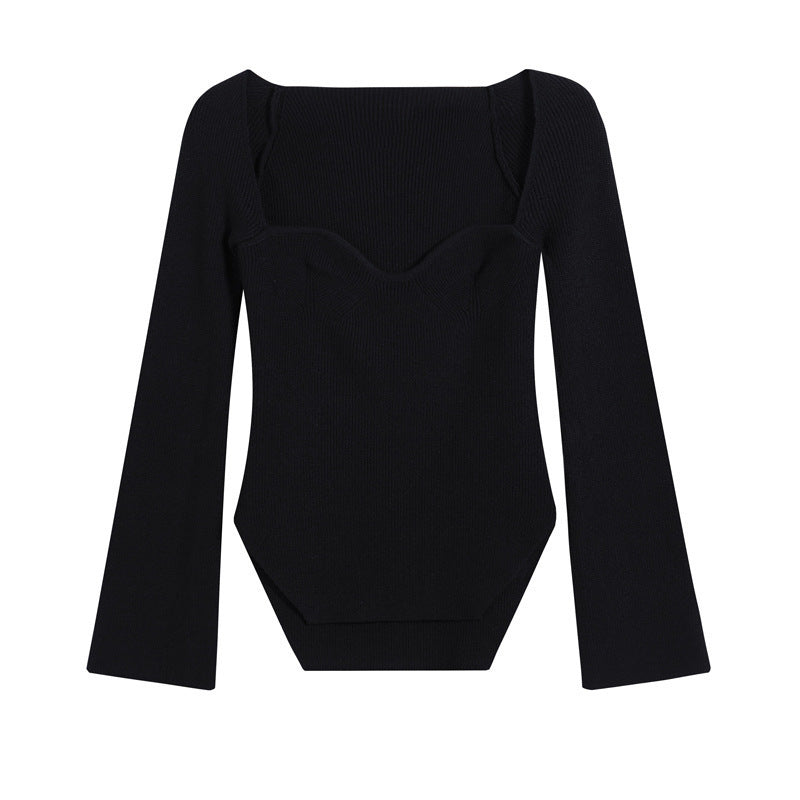 off-neck pullover sweater, view 5 - MRSLM