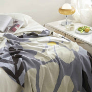 Pastoral floral leaves cotton throw blanket, view 6 - MRSLM