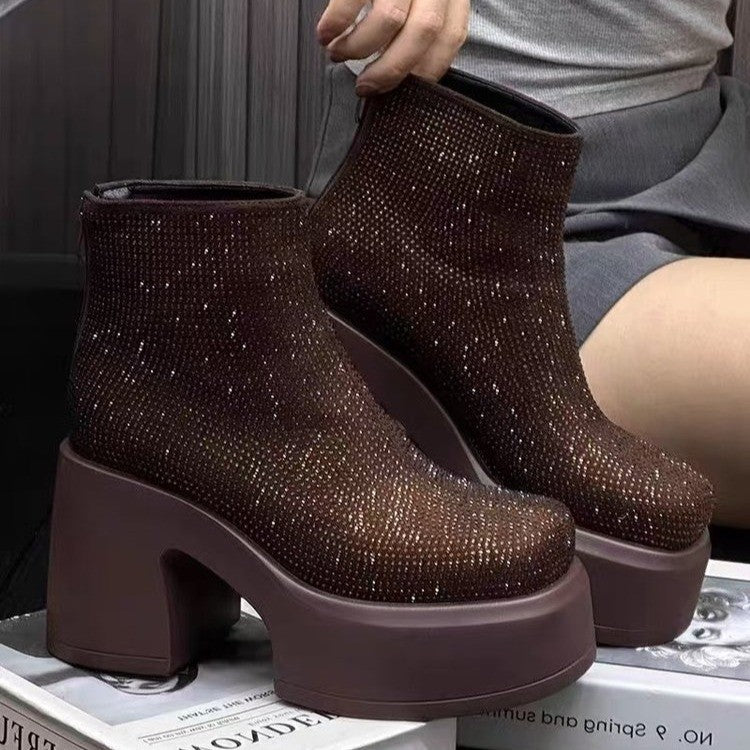 women's platform booties - MRSLM