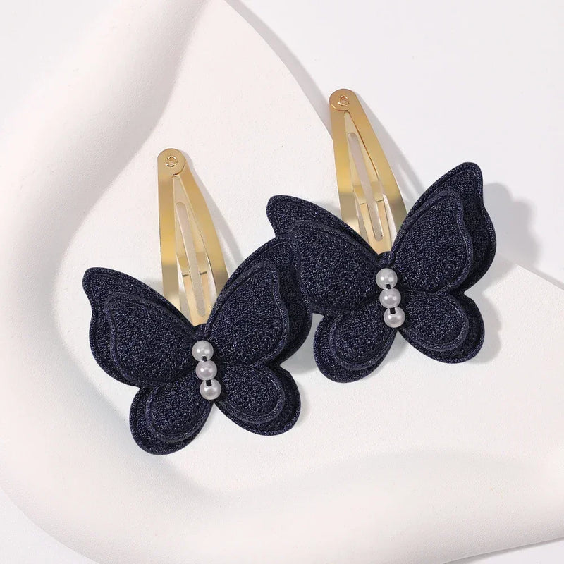 2pcs Butterfly Hair Clips for Girls