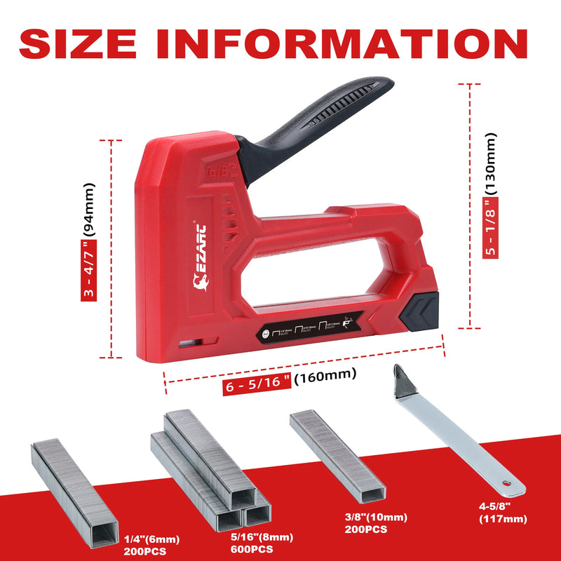 light duty staple gun kit with 1000 staples, view 7 - MRSLM